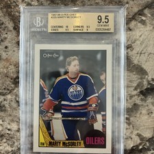 1987-88 O-Pee-Chee OPC #205 Marty McSORLEY BGS 9.5 Rookie RC!