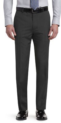 Jos. A. Bank Men's Reserve Dress Pants Size 48 NWT Charcoal Gray Marzotto Wool