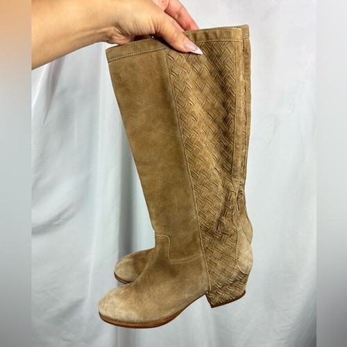 Ash brown woven boots size 8 - Picture 2 of 9