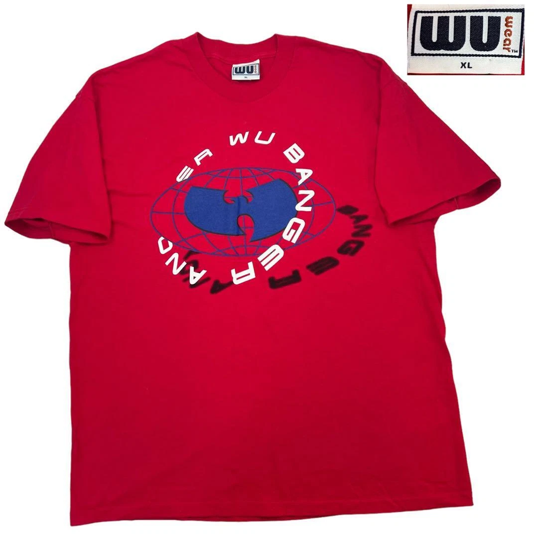 WU WEAR T-shirt vintage WU TANG CLAN size XL red from Japan