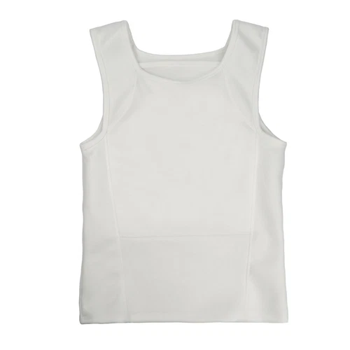 White Bulletproof T-shirt Vest Ultra Thin made with Kevlar Body Armor NIJ IIIA - Picture 3 of 15