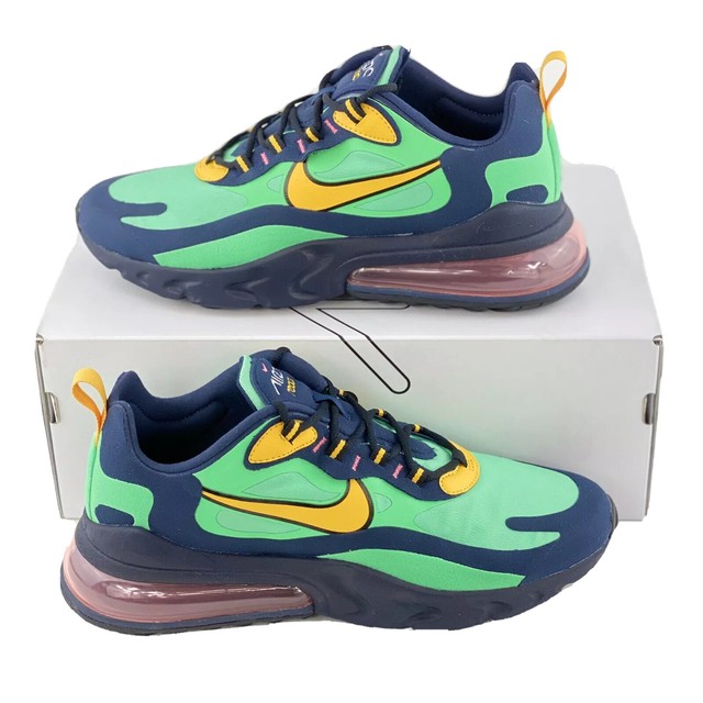 Nike Air Max 270 React Pop Art Men's Sneakers Shoes Green Black AO4971 300 | eBay
