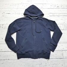 Mack Weldon Hoodie Adult Medium Blue Full Zip Hooded Sweatshirt Zip Pockets