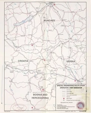 18" x 24" 1995 Map Of Northern Balkan Peninsula