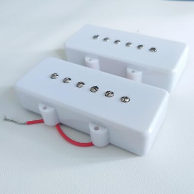 Guitar Pickups Set White P90 for Jazz Master Guitar Replacement Parts
