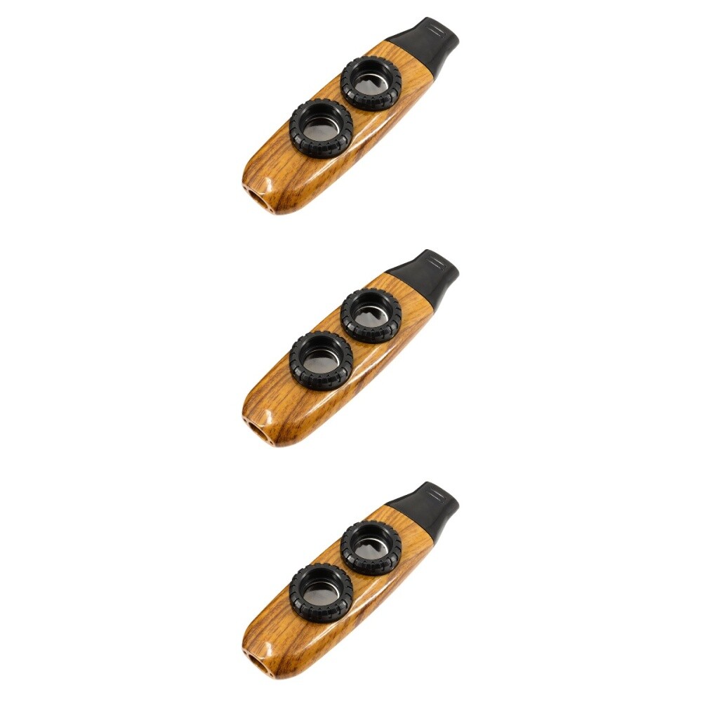 3pcs Holz Kazoo Instrument Gitarre Ukulele begleiten Kazoo leicht zu