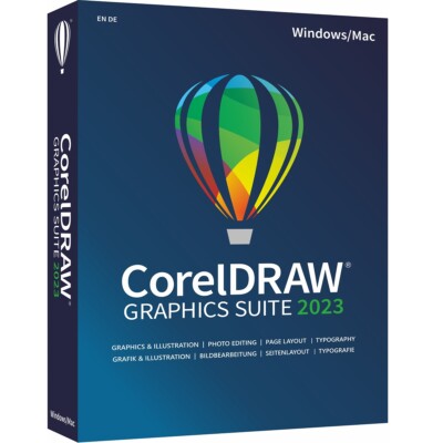 CorelDRAW Graphics Suite 2023 *DAUERLIZENZ* für WINDOWS / MAC DEUTSCH / ML / BOX