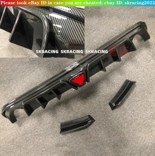 Labio difusor parachoques trasero aspecto fibra de carbono ABS para Mazda 6 Atenza sedán 14-18 - Imagen 4 de 9