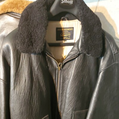 Schott NYC wings of gold Flight Jacket/Antiqued Brown Lambskins 5XL New/tags   