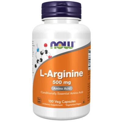 Now Foods, L-Arginine, 500mg, 100 Kapseln - Blitzversand - Bild 1 von 3