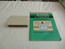 TEXAS INSTRUMENTS TI99/4A TAX INVESTMENT RECORD KEEPING GAME AND MANUAL
