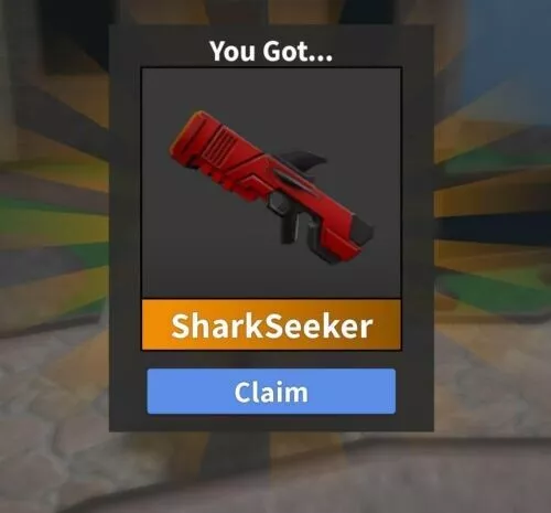 I REDEEMED NEW ROBLOX MM2 SHARK SEEKER NERF GUN 