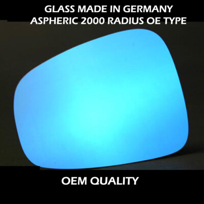 Passenger Side Fits Alfa Romeo Giulietta 2010 - 2022 Wing Mirror Glass Blue Tint