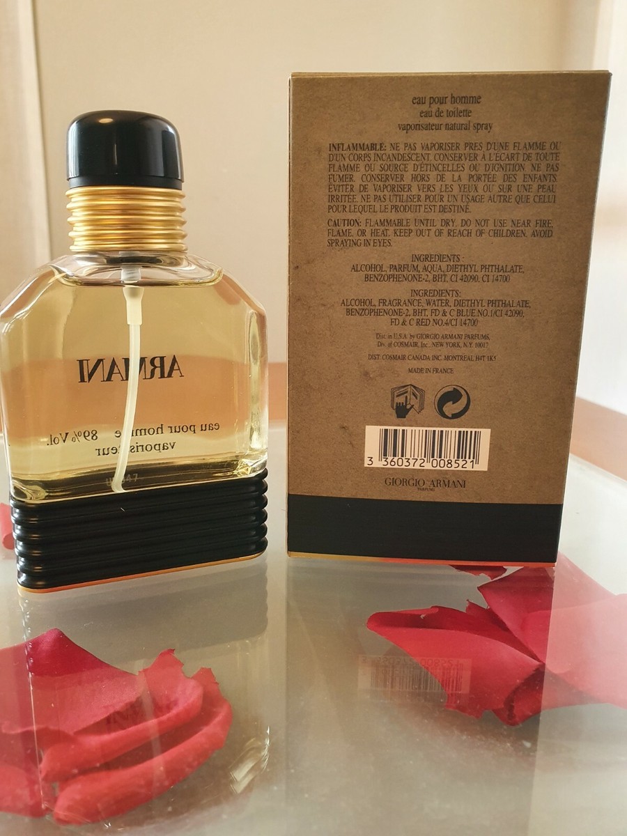 ARMAINI eau pour honmme 100ml【新品未使用未開封】 ❤️ARMANI EAU POUR HOMME,GIORGIO ARMANI,3.4OZ 100ML