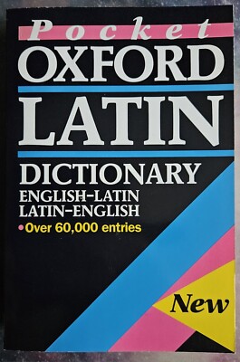 The Pocket Oxford Latin Dictionary by James Morwood (Paperback, 1995)