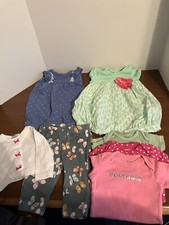 Carter  s Girls 3M One-Piece, Shirt  Pants Set lot of 7 