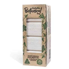 Australian Botanical Soap Goats Milk and Soya Bean Oil Triple-Milled, 8 Bars ...