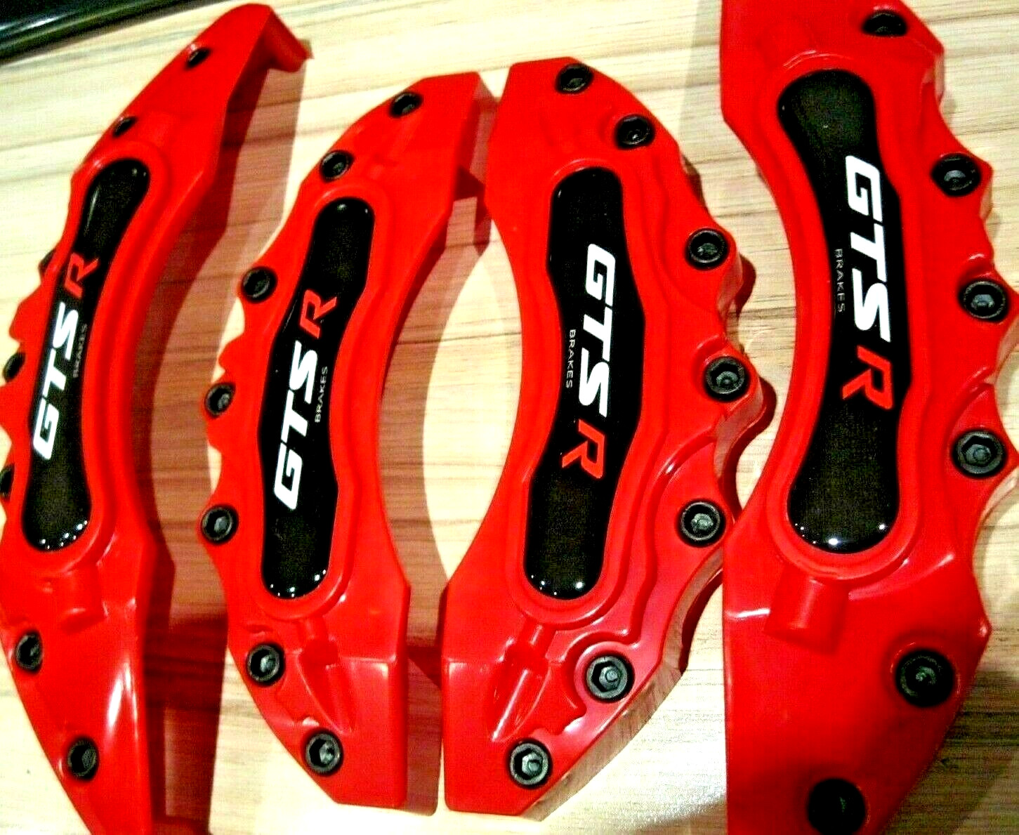 Brake Caliper Covers 4Pcs 3D Style Car Front & Rear Disc Car Accessories New18