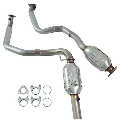 2x Catalytic Converter for 2003-2005 Chevrolet Express 2500/3500 4.8L/6.0L