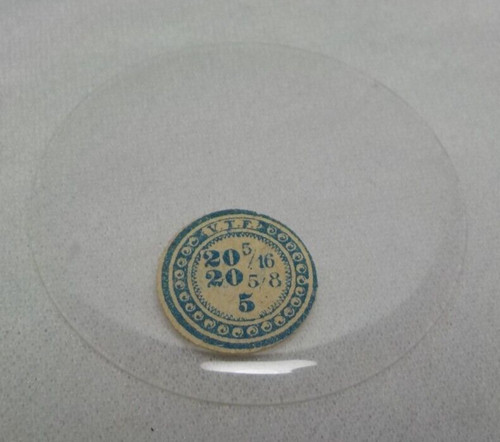 GLASS POCKET WATCH CRYSTAL WATCHMAKER SIZE 20 5/16 H 5 REPLACEMENT PART #537