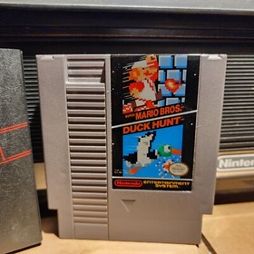 Nintendo NES Console Action Set Complete + NES 2 Drawer 28 game Storage Box. OEM