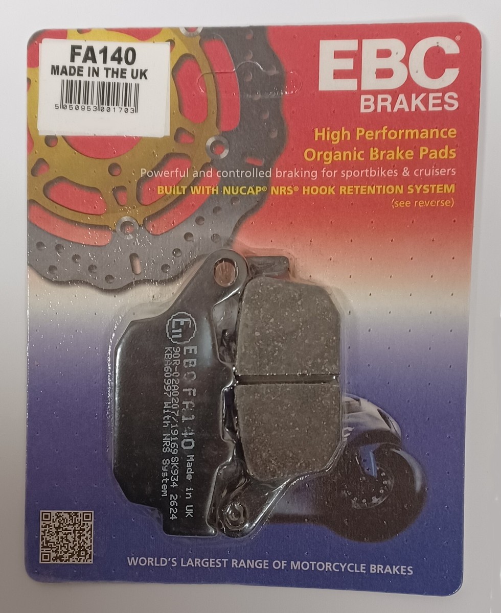 EBC Organic REAR Disc Brake Pads Fits KAWASAKI Z800E (2013 to 2016