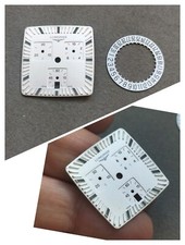 90s LONGINES CHRONOGRAPH OPOSITION WATCH DIAL QUADRANTE OROLOGIO UHREN 26x26mm