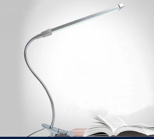 LED Desk Lamp with Clamp - Adjustable 3 Color Modes，Flexible swan-neck lamp - Picture 5 of 9