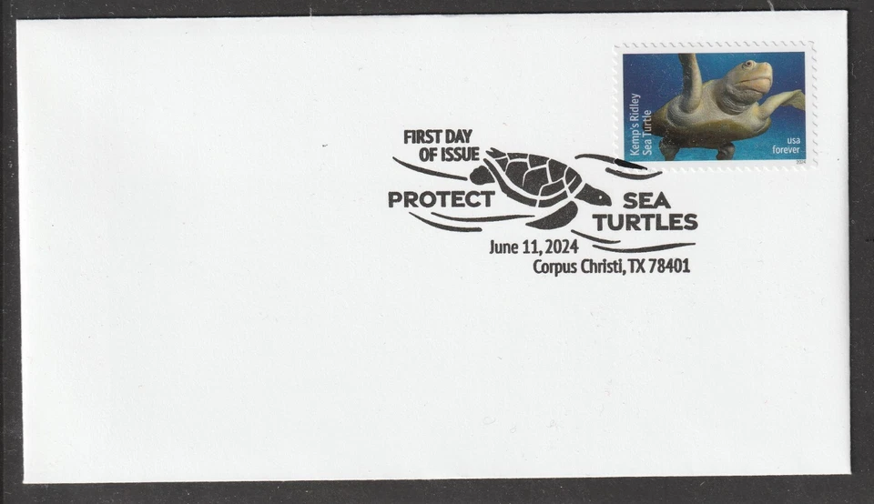 US 5865-5870 Protect Sea Turtles (set of 6) BWP FDC 2024 - Image 2 of 4