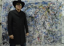 Jackson Pollock ￼style Professional Painting 84”X62” (7 Foot) Abstract Modern XL