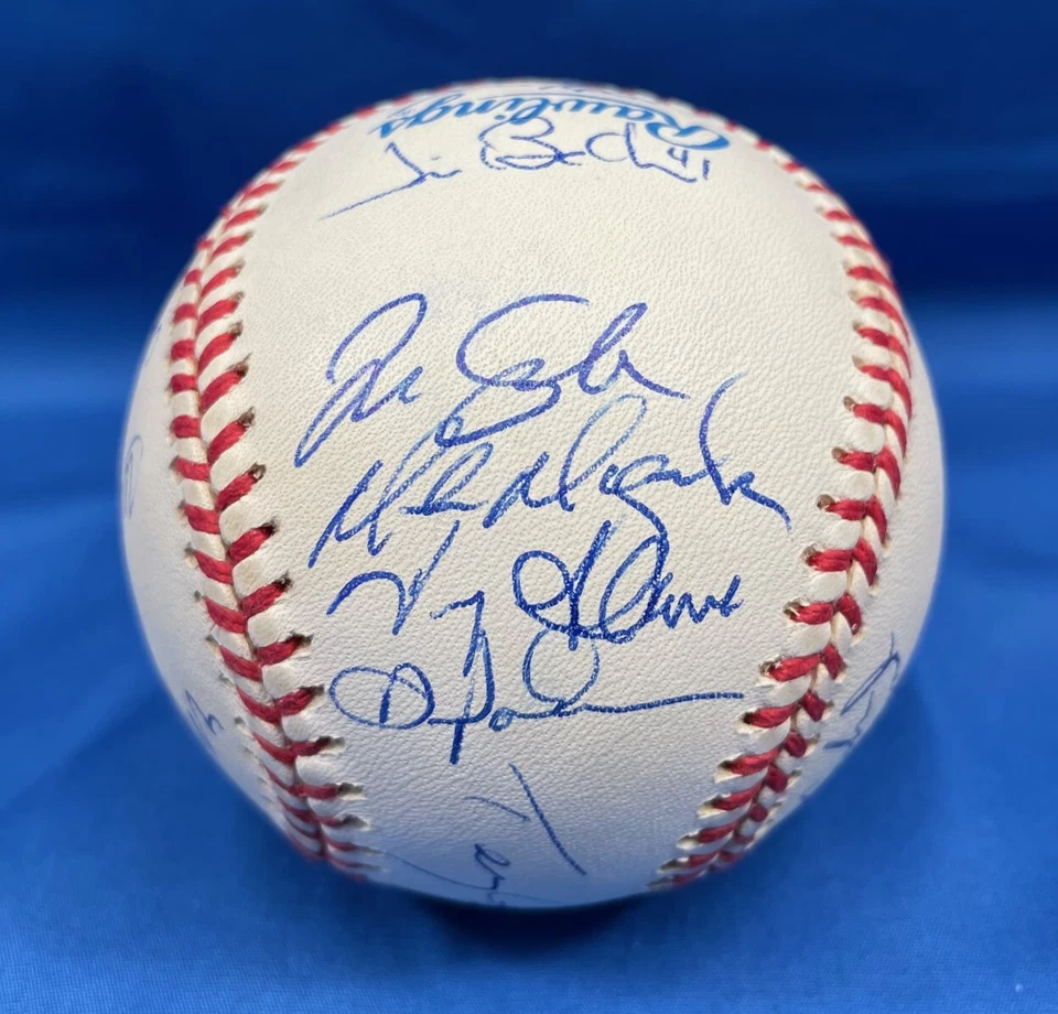 1999 Anaheim Angels Autographed Ball & Plastic Case T Glaus T Salmon 20 Others - Image 3 of 4