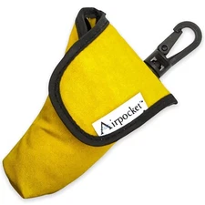 ASTHMA INHALER POUCH YELLOW 3-Way Clip-On to Sports Bag Belt Travel Case Carrier