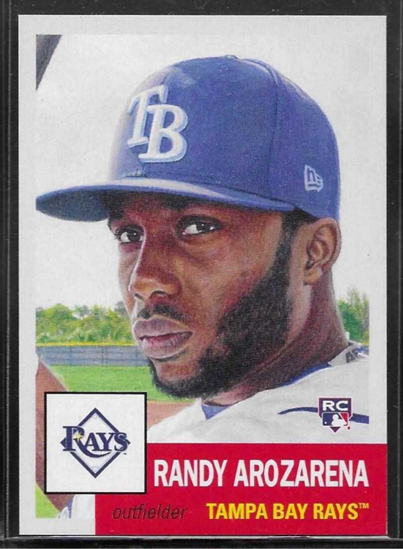 2020 TOPPS LIVING SET # 353 RANDY AROZARENA Rookie Tampa Bay Rays 2259 Printed b