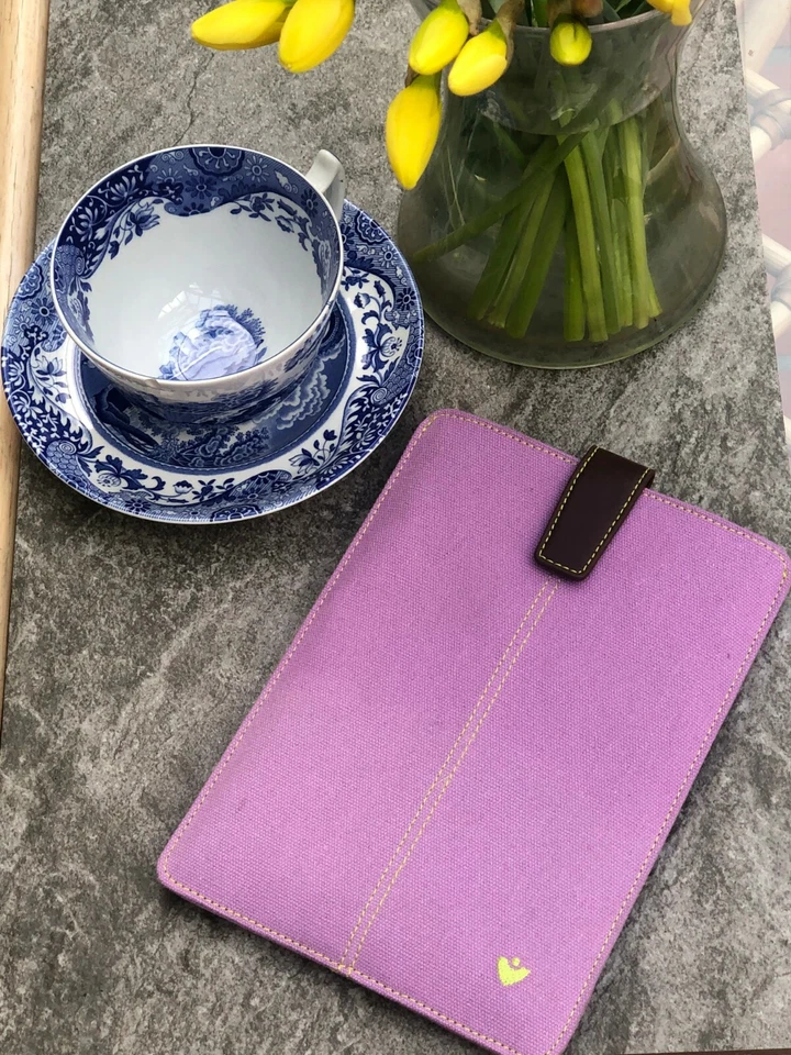 APPLE iPad mini Case PURPLE Canvas NueVue SANITIZING Screen Cleaning Sleeve   - Image 2 of 4
