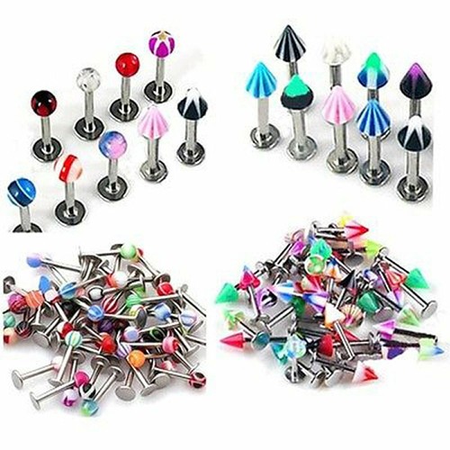 20-110X/Lots Wholesale Bulk Body Piercing Eyebrow Jewelry Belly Tongue Bar Ring - Picture 14 of 30