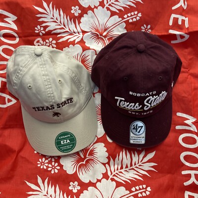 Texas State Bobcats  San Marcos Two Lot Cap Adjustable Hat 2 Lot H39