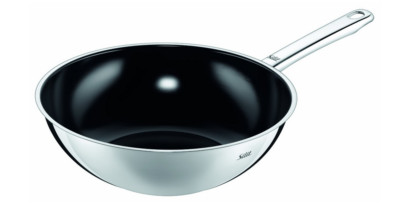 Silit Wokpfanne Wuhan ca. 28 cm Durchmesser Antihaft Silber Rund WOK Edelstah