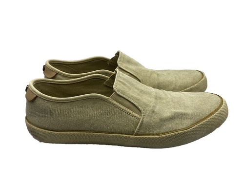 Original Penguin Espy Canvas Herren Slipper Halbschuh Schuhe Khaki Braun Größe 11 - Bild 1 von 14