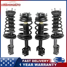 Front & Rear Strut Shock W/ Coil Spring Assembly For 2007-11 Toyota Camry 2.4L