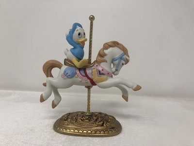 NEW ENGLAND COLLECTOR'S SOCIETY DISNEY CHARACTER CAROUSEL HUEY DUCK FIGURE