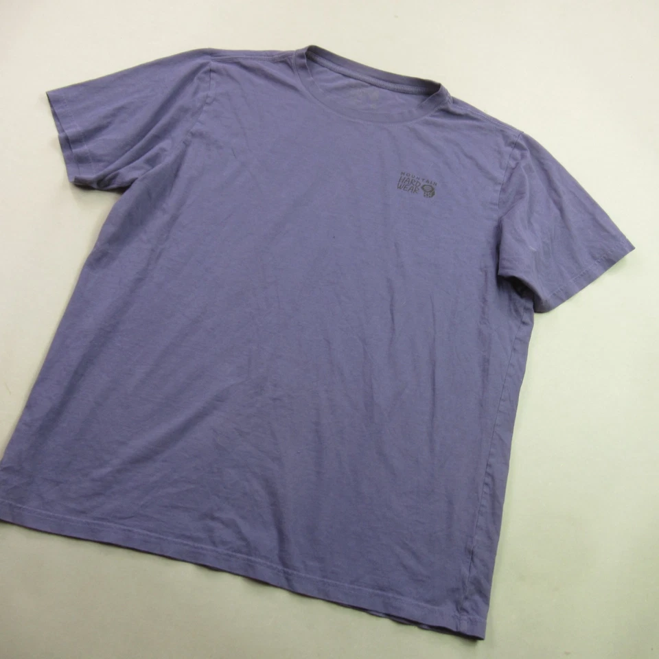Mountain Hardwear Shirt Mens XL Short Sleeve Casual Crew Neck Purple - Image 2 of 4