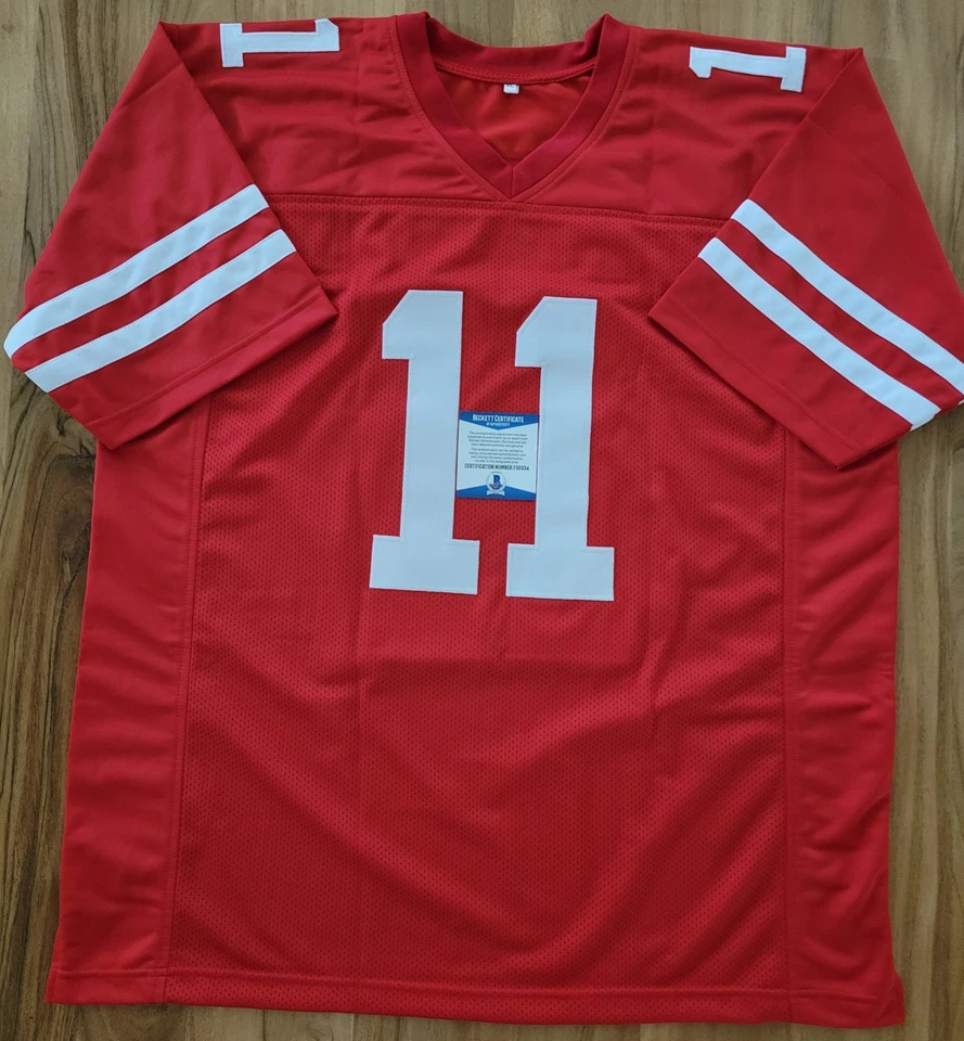 Camiseta deportiva firmada por Marquise Goodwin de los 49ers de San Francisco (certificado de autenticidad JSA) Foto 3 de 3