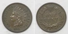 X7658  1873 Indian Head Cent Penny 1c, AU/BU BN, open 3