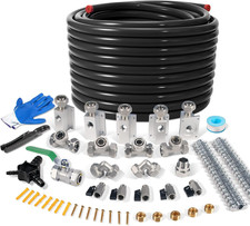 3/4" 200 FT Shop Air Line Kit, Rapid Air System 3/4 Inch Hdpe-Aluminum Compres