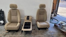 2012-2013 Gm 1500 Front Row Tan Cloth Bucket Seats Wpower Wfront Console