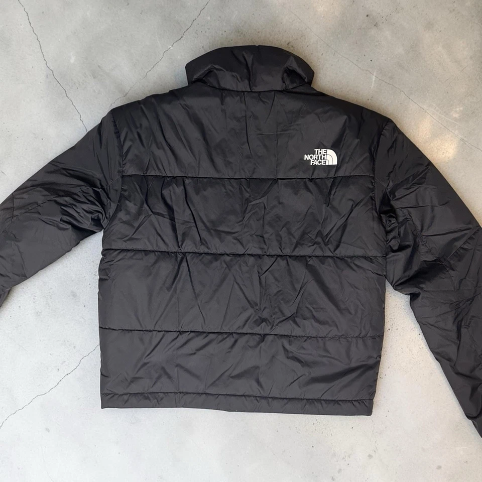 The North Face Nuptse Damen Daunenjacke Schwarz kurz Nylon Gr. S RV Logo - Bild 3 von 4