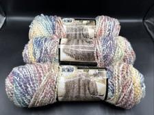 Lion Brand Homespun Yarn 3 Skeins 315 Tudor Variegated Soft