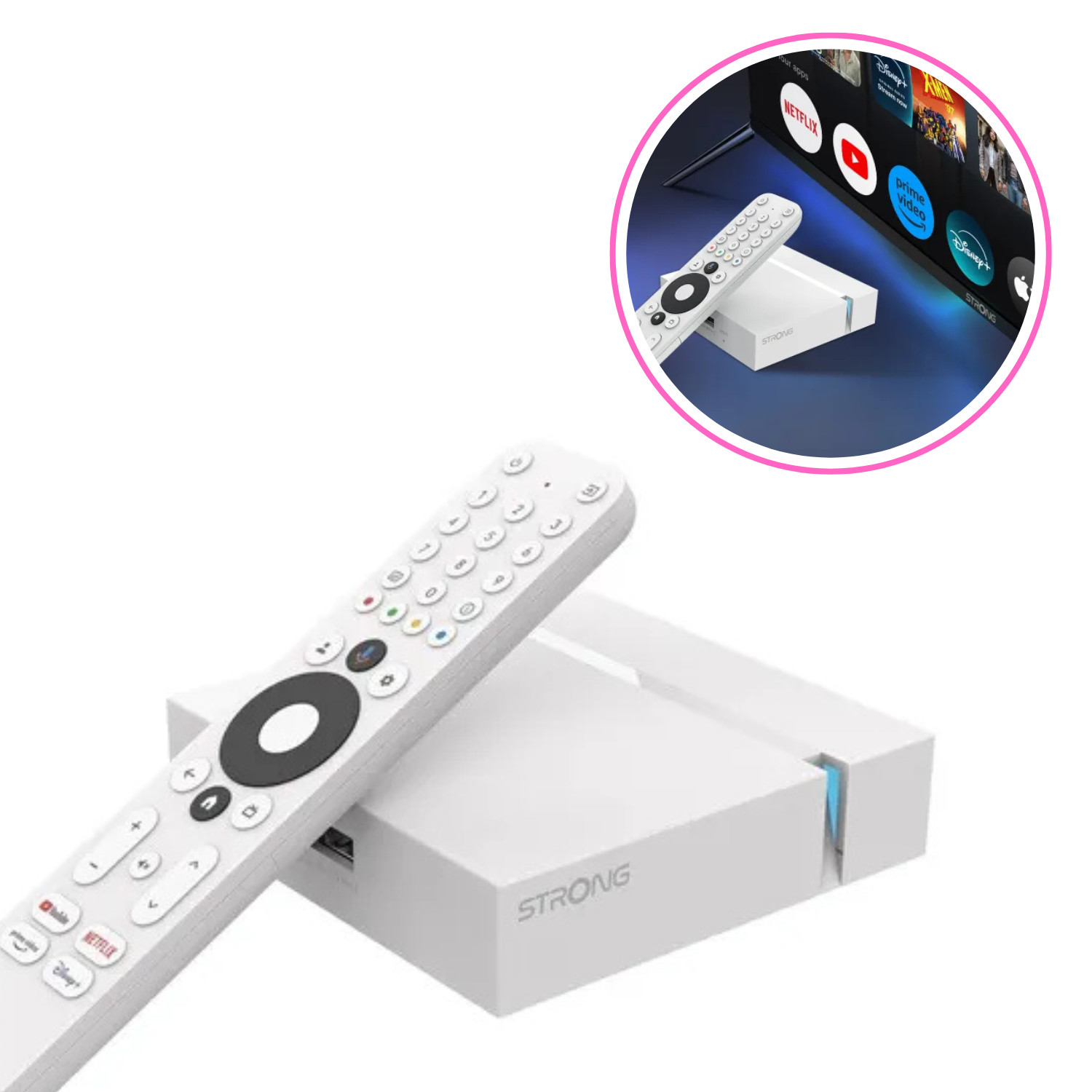 Box Google TV 4K LEAP-S3+V2 Chromecast et Bluetooth