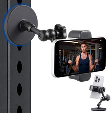 Magnetic Phone Holder for Gym, Portable Magnetic Phone Mount with Super Strong M