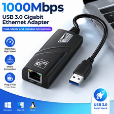 USB 3.0 Gigabit Ethernet Adapter RJ45 1000Mbps LAN Network Card for PC Mac